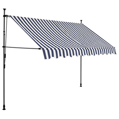 Auvent de porte / fenêtre rétractable en polyester