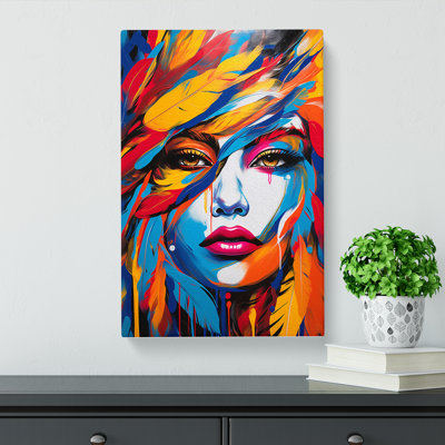 Feather Pop No.3 - Wrapped Canvas