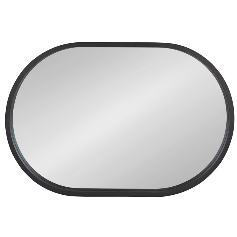 Miroir de salle de bain Arranjeet, 30 po x 20 po, Noir