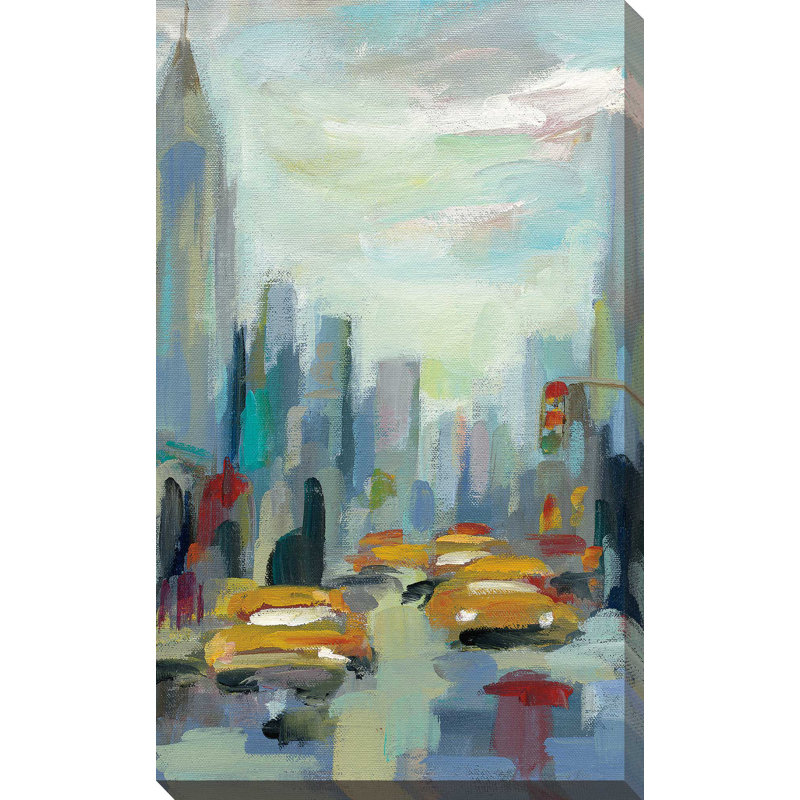 «Manhattan Sketches I V», reproduction de peinture acrylique sur toile, H 30 po x l 18 po x P 1 po, Toile tendue