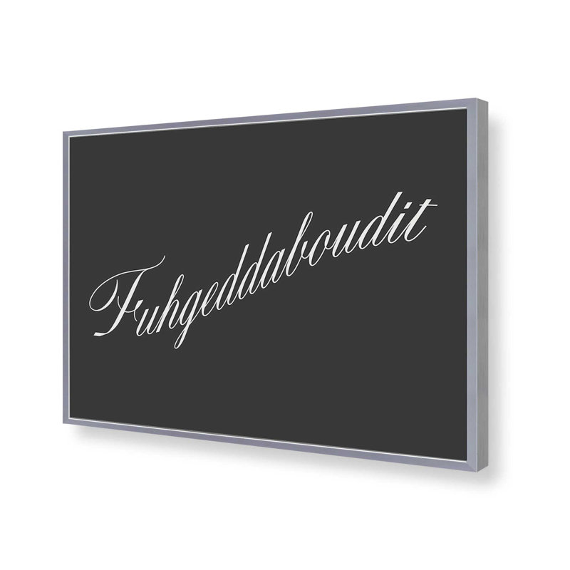 «Yonkers Fuhgeddaboudit» par Deny Designs, reproduction d'art, 30 x 40, Argent argent, Impression encadrée