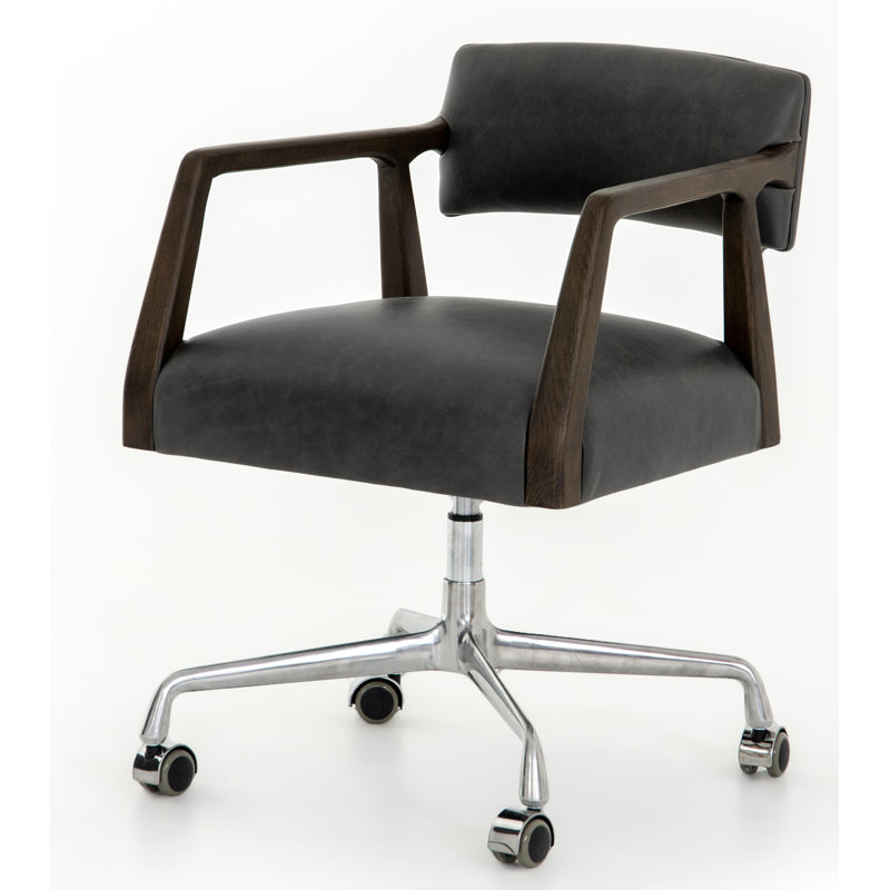 Tyler Leather Swivel Task Chair