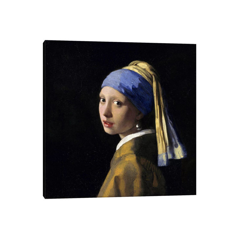 Girl With A Pearl Earring by Johannes Vermeer - Wrapped Canvas Print, 45.72 cm H x 45.72 cm W x 1.91 cm D