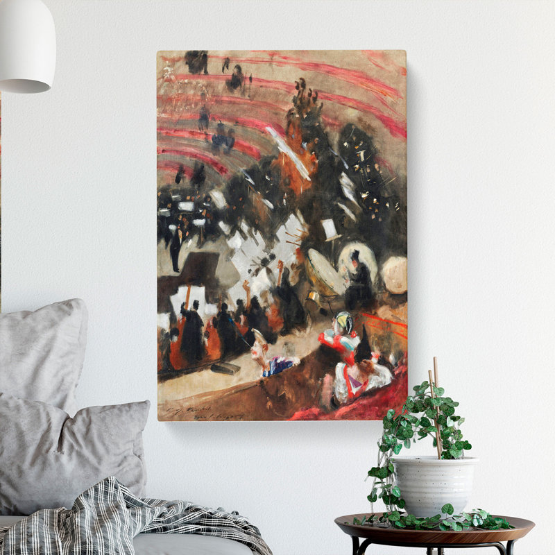 Pasdeloup Orchestra by John Singer Sargent - Wrapped Canvas, 50cm H x 35cm W x 3cm D