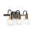 Escondido Iron/Glass Rustic Vintage LED Vanity Light-97602523