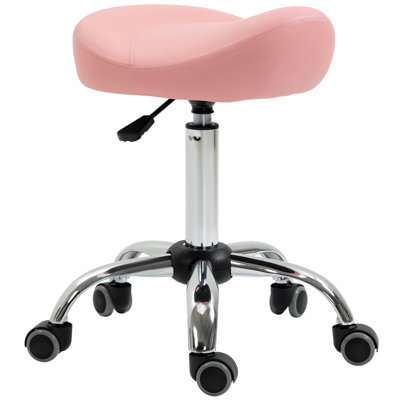 Lewey Adjustable Height Lab Stool with Wheels