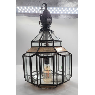 Luminaire suspendu géométrique à 1 lumière Chasadee
