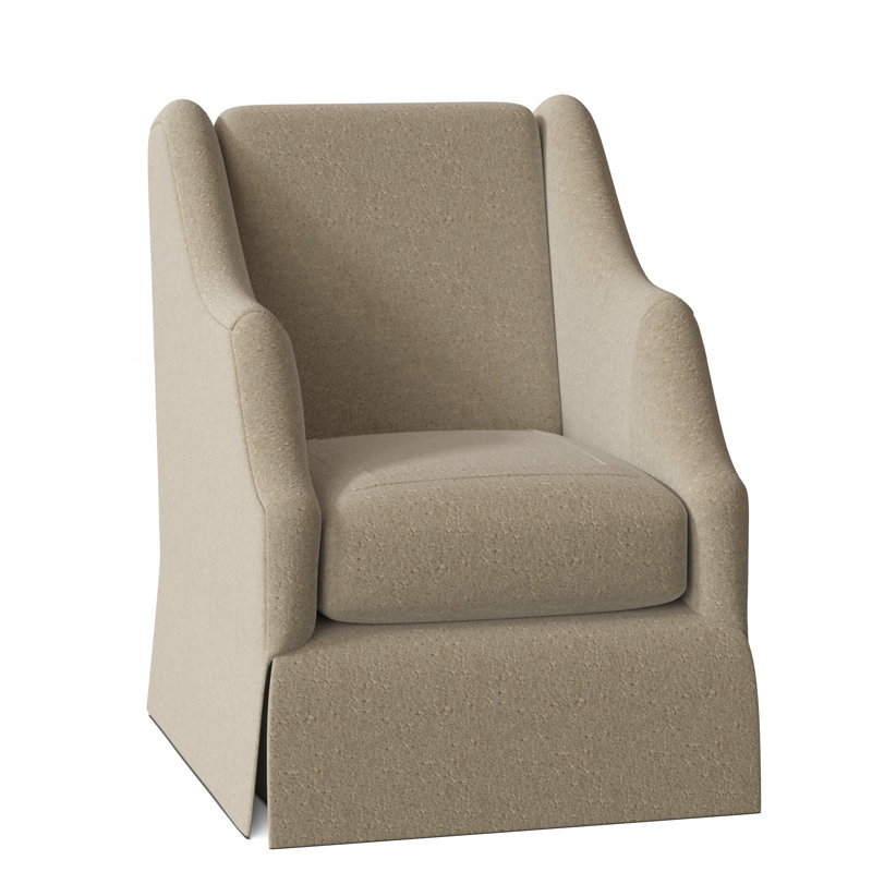 Fauteuil à coussin bas 27,5 po Claudette, Lin de Venise