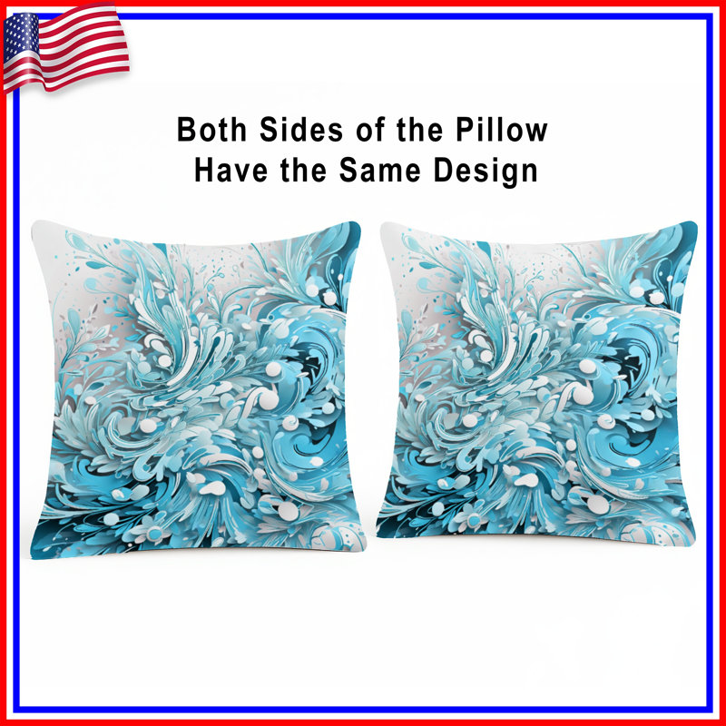 Coussins Swirling, 26 x 26 pouces