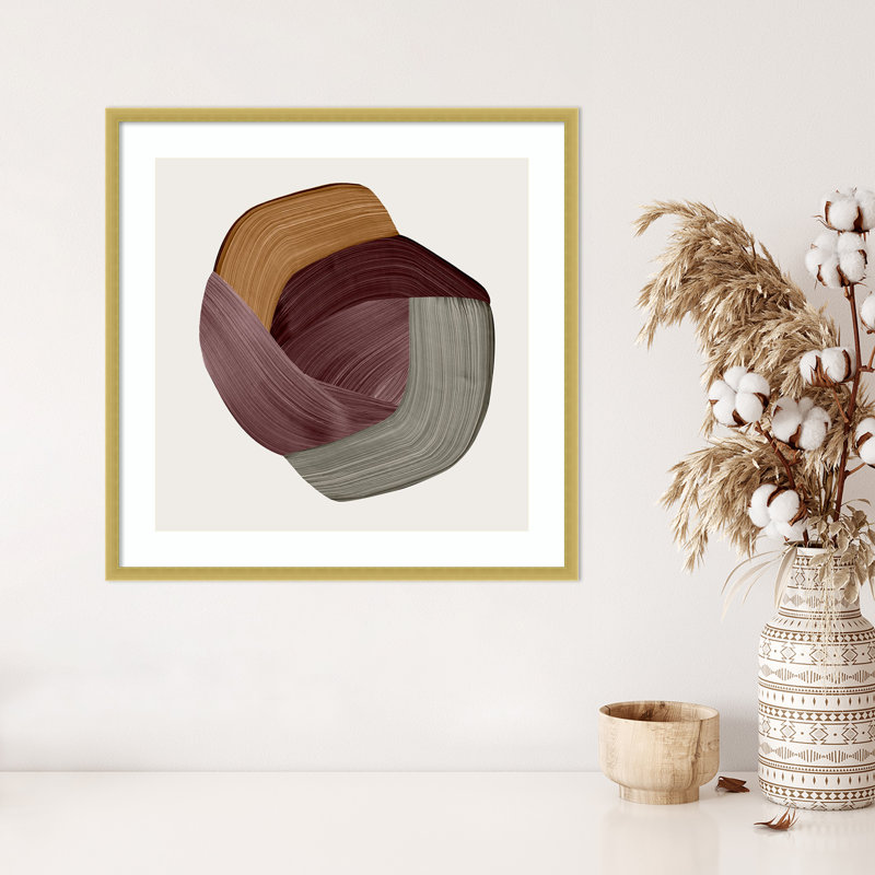 «Cortado» par PI Studio, reproduction d'art encadrée en bois, H 25 po x l 25 po