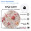 Horloge-Cadres-chiffres-avec-bonbon-Art décoratif - Horloge murale moderne en verre 12 po