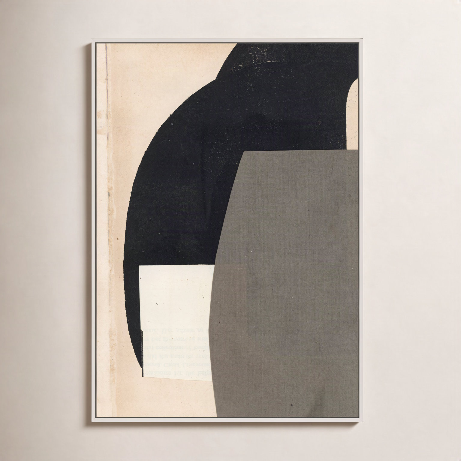 Reach Print by Driftway Studio, 20" H x 14" W, Framed Print Canvas without Mat, Black