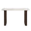 Table à plateau en marbre blanc naturel avec détails tendance - pièce décorative élégante et base gracieuse