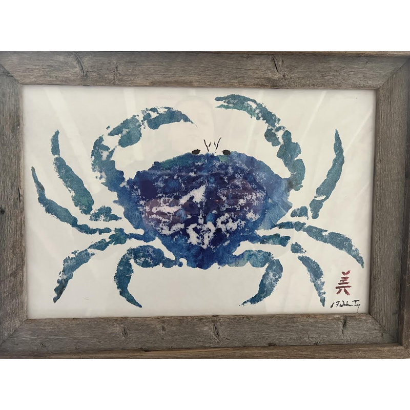 Crab Driftwood Tray – 11x17 Coastal Rustic Food Serving Tray