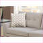 Ensemble de canapé beige avec causeuse 2 pièces, canapés, polyfibre brillant, structure en pin massif | Beige | Contreplaqué-1530055910