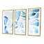 «Retro Elements In Blue And Green II», peinture sur toile flottante 3 pièces-239067570-239067581
