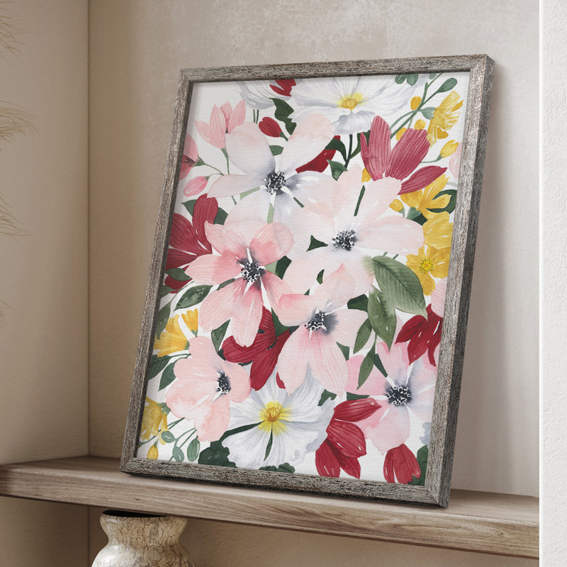 «Spring Bliss I», reproduction encadrée - bois massif, H 15 po x l 12 po