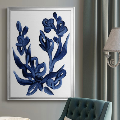 " Indigo Brush Blooms I "