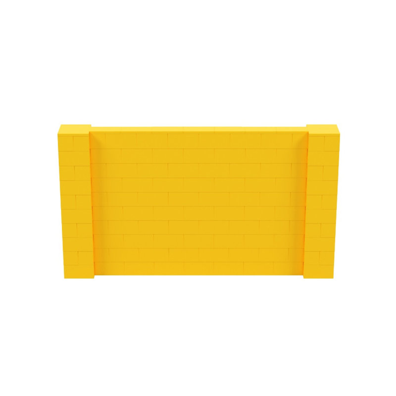 Ensemble mural de blocs géants 7 'T, H 60 po x l 108 po x P 12 po, Jaune