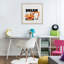 «Dream with Orange Excavator», reproduction d'art sous verre encadrée par Kim Allen-842554727-842554746