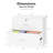 2 Wide Drawer File Cabinet Flat Panel Design Single Lock-896451140
