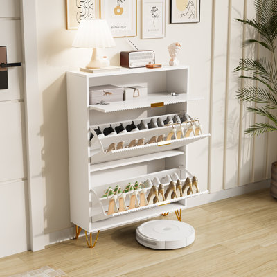 20 Pair Flip Down Shoe Storage