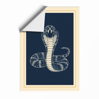 Cobra in Defense Japandi - Framed Print