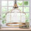 Luminaire suspendu 10 po en laiton et verre transparent Kezia