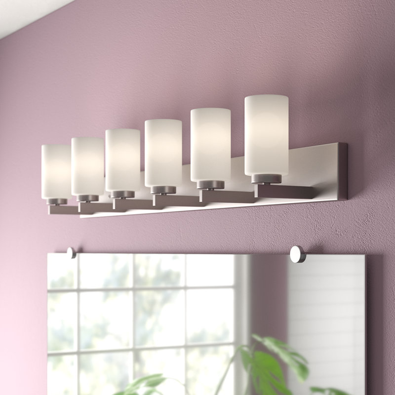 Wallace 6 - Light Dimmable Vanity Light, Brushed Nickel