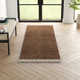 Clio Hand Loomed Wool Brown Rug