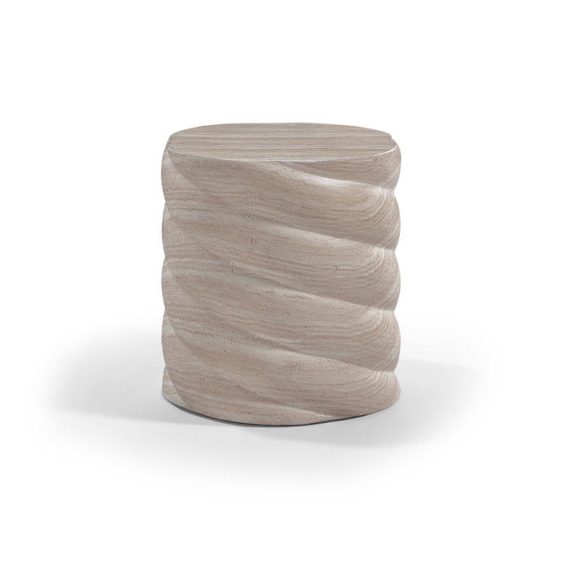 Table de bout / d'appoint Marmet Travertine, Travertin