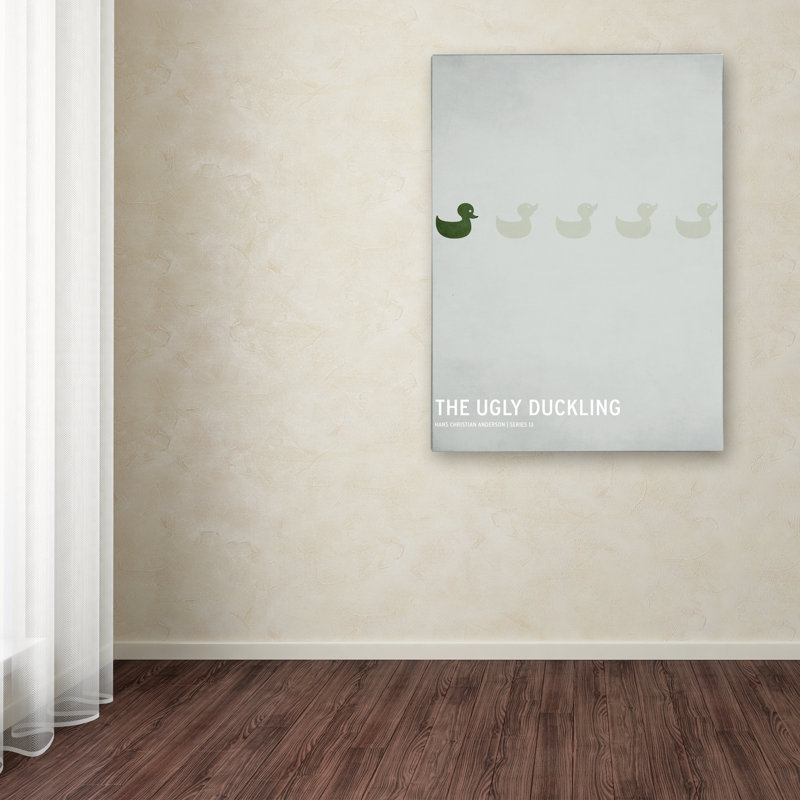 « stupide duckling », art sur toile, H 24 po x l 16 po x P 2 po