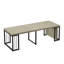 Grande table à manger extensible et pliante de 60 à 300 cm (23,62 à 118 pouces) pour 2 à 10 personnes