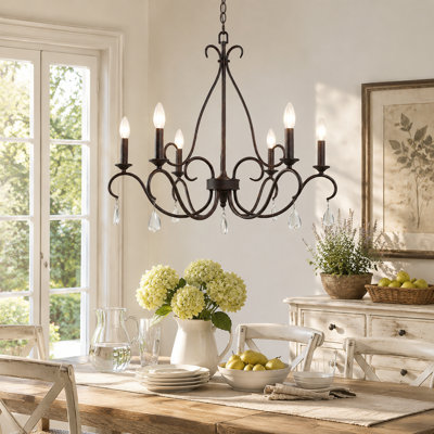 Otho 6 - Light Dimmable Classic / Traditional Chandelier