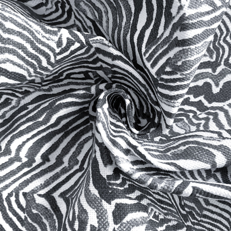 Percival Jagger Black Cotton Blend Fabric