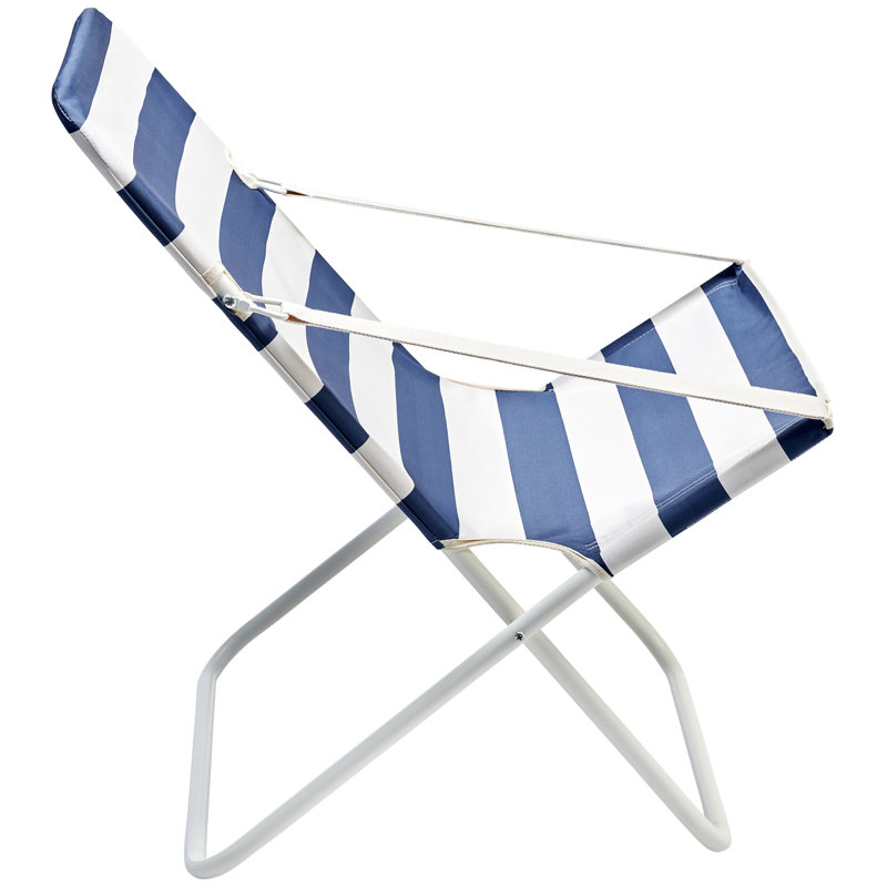 Chaise longue: Rayures marines