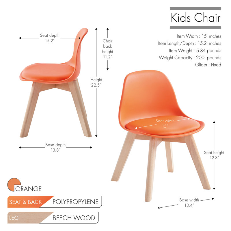 Fauteuil pour enfants Alcalde, Orange