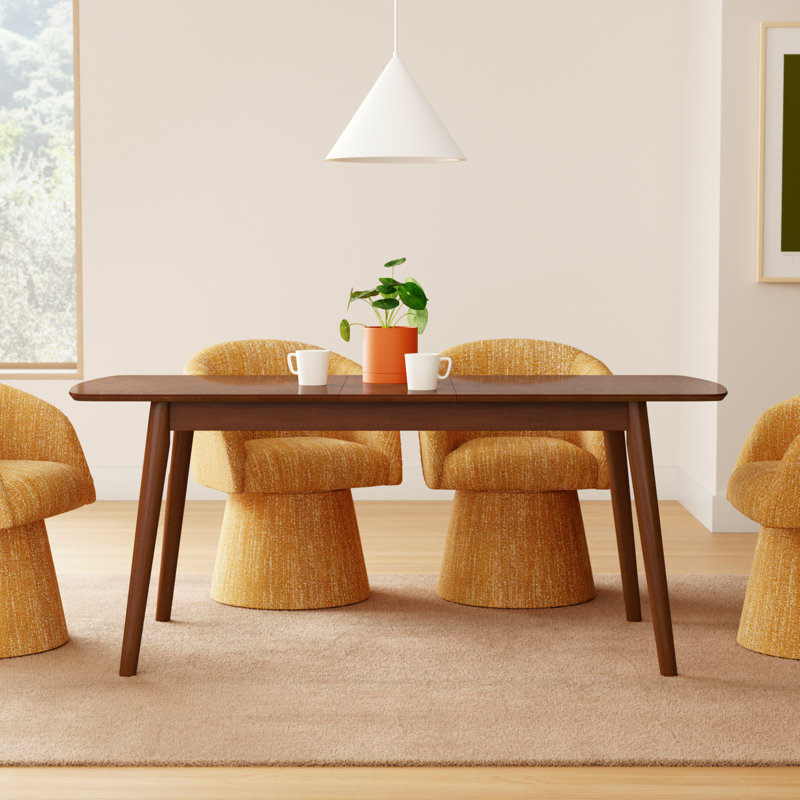 Fairfield Extendable Solid Wood Base Dining Table, Walnut