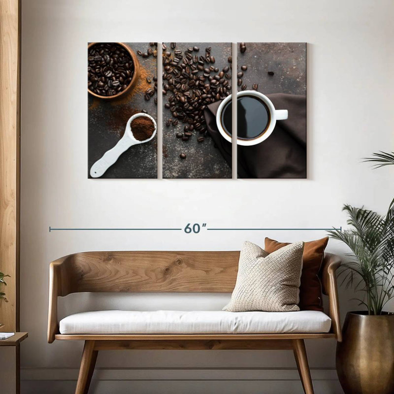 Étapes du café, H 28 po x l 45 po