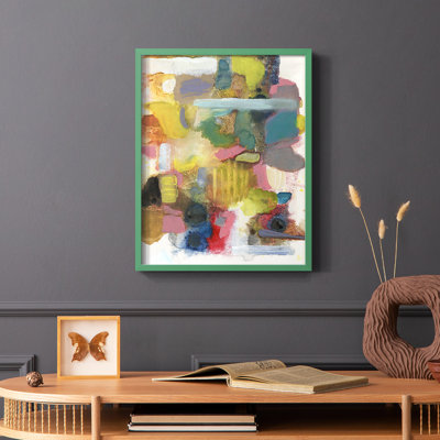 Tout à la fois II, reproduction encadrée - bois massif