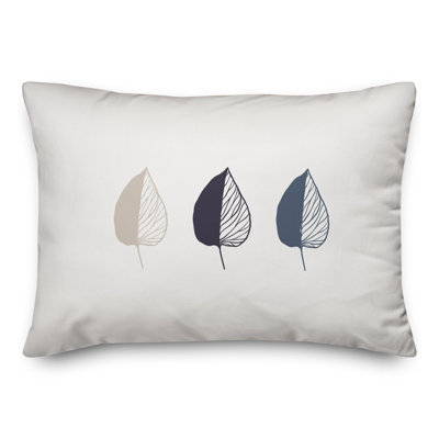 Housse de coussin rectangulaire avec insert Leaf
