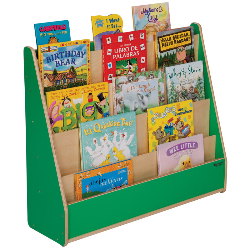 Book Display Stand, 29" H x 30" W x 15.5" D, Natural