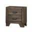 Table de chevet 2 tiroirs en bois