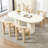 Modern Sherpa Dining Chairs With Curved Back, Armless Accent Side Chair For Dining Room/Living Room-1558360556