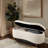 Boucle Flip-Top Storage Bench-824666664