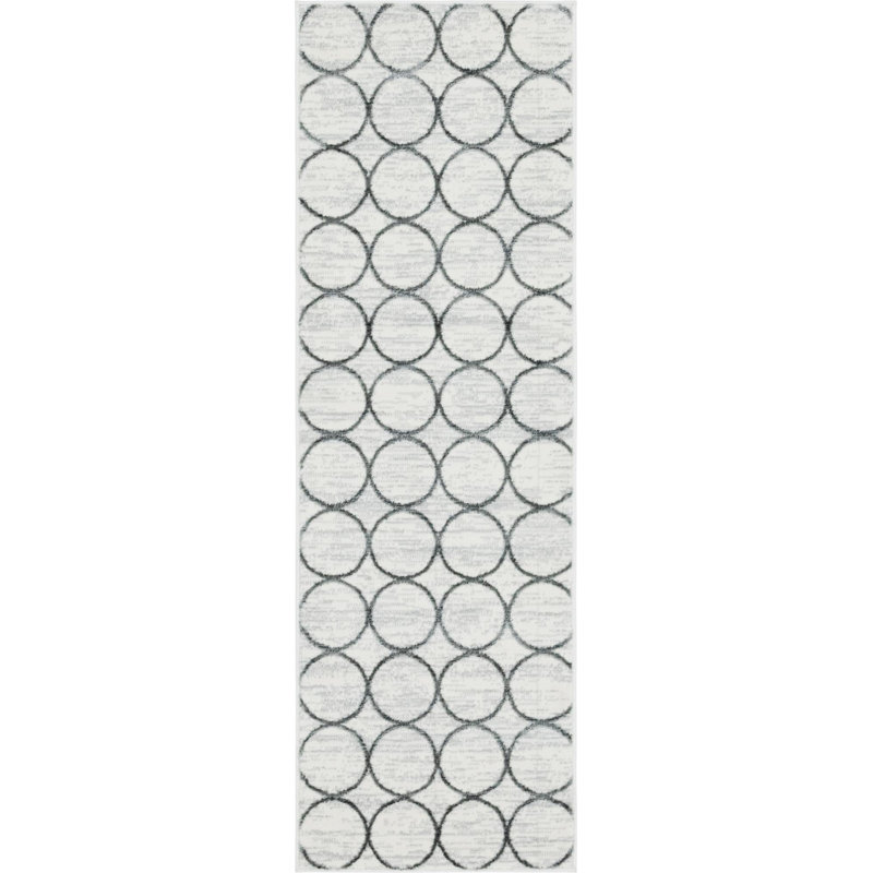 Linares Geometric Hand Woven Area Rug, Runner 61 x 183cm