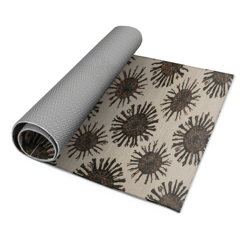 Tapis beige d'intérieur et d'extérieur Nature, Rectangulaire 3 pi x 5 pi