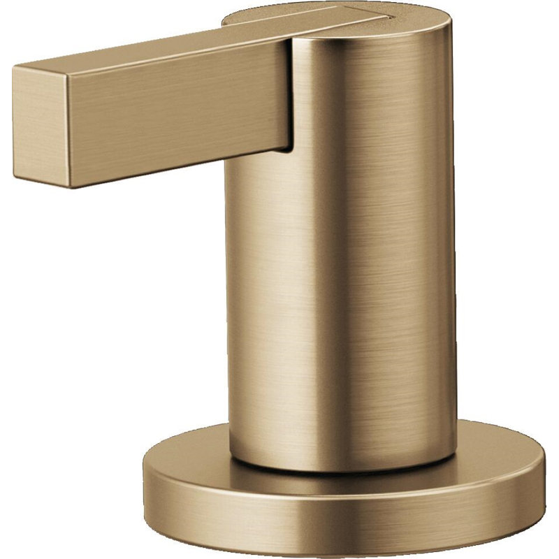 Litze® Widespread Lavatory Faucet With Low Spout, Extended Lever Handle, Luxe Gold, 1.5 GPM