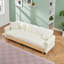 Canapé-lit à 3 places en tissu 87 po avec armoire de rangement Beige Technology