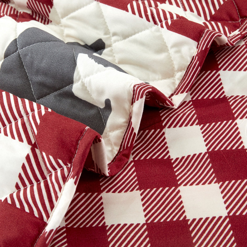 Log Cabin Quilt, King Quilt + 2 King Shams